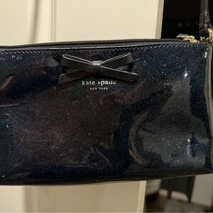 Kate Spade Navy Glitter Wristlet